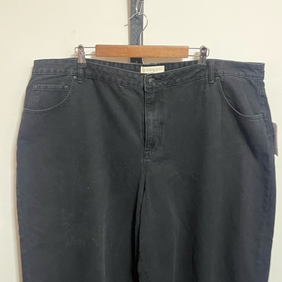 NWT Eloquii Black Distressed jea Sz 22 - Picture 3 of 9